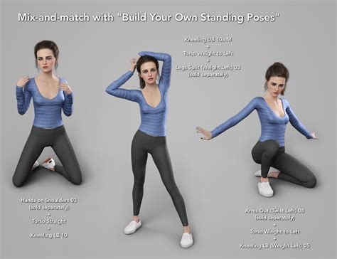 Ng Build Your Own Kneeling Poses For Genesis 8 Female Daz 3d