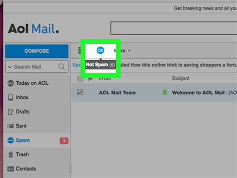 How To Unmark An Email As Spam In Aol 4 Steps With Pictures