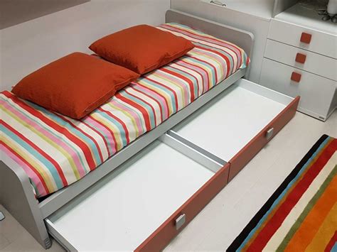 Camera matrimoniale a ponte con letto contenitore. Cuscini Per Camera A Ponte - Cameretta A Ponte L 260 Cm Colori Personalizzabili Outletarreda ...
