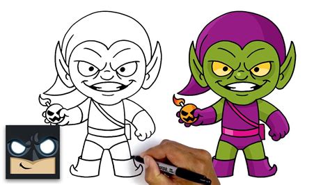 How To Draw Green Goblin Step By Step Tutorial Youtube