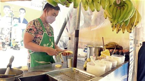 Eggs And Bananas The Most Famous Roti In Silom Road Bangkok Street Food Thailand Asian Street