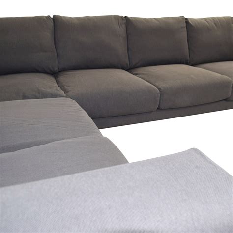 Stretch your legs with the extra wide and long chaise lounger foot rest for ultimate relaxation. 53% OFF - IKEA IKEA Norsborg Grey L-Shaped Sectional / Sofas