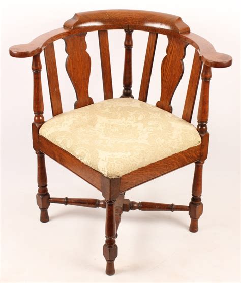 Set up a leather club chair beside a bookcase filled with your favorite novels and decor. Sold Price: MID 19TH CENTURY OAK CORNER CHAIR UPHOLSTERED - March 5, 0117 4:00 PM EDT