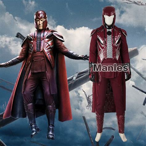 X Men Apocalypse Magneto Erik Lensherr Cosplay Costume Outfit Adult Men