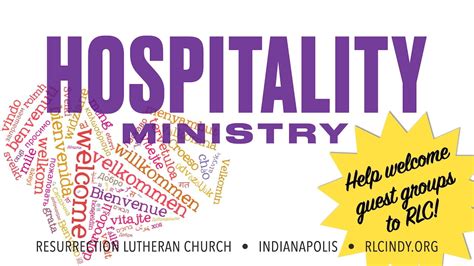 Help With Hospitality Ministry Resurrection Lutheran Church