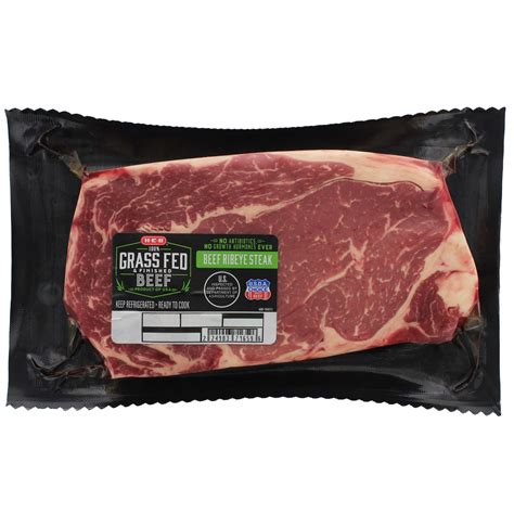 H E B Grass Fed And Finished Beef Boneless Ribeye Steak Usda Choice Shop Beef At H E B