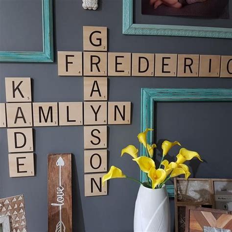 Scrabble Tiles For Wall Art Decorations Large Wall Decor Etsy