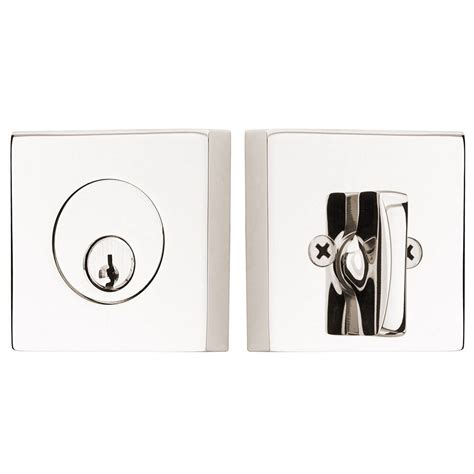 Solid Brass Deadbolts Collection Square Single Cylinder Deadbolt In