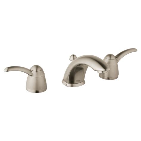 Talk about the design of its faucets, it ranges from the traditional ones to the most modern designs. Shop GROHE Talia Brushed Nickel 2-Handle Widespread ...
