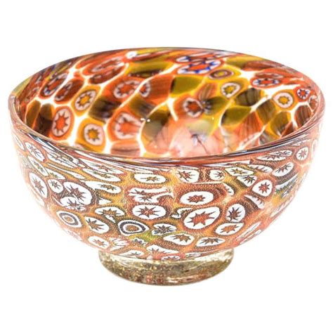 Fratelli Toso Murano White Red Gold Butterflies Italian Art Glass Center Bowl For Sale At 1stdibs