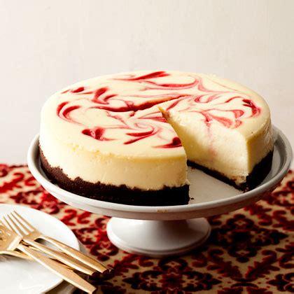 Beat 250g cream cheese with 1½ cups thickened cream until smooth. Raspberry Swirl Cheesecake Recipe | MyRecipes