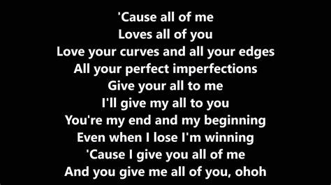 all of me john legend cover by luciana zogbi lyrics youtube