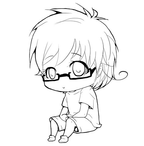 Anime Chibi Boy Coloring Pages