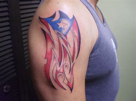 Puerto Rican Flag Tattoo BAHIA HAHA