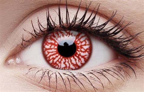 Blood Shot Vampire Contact Lenses Halloween Multi Use Eye Contacts