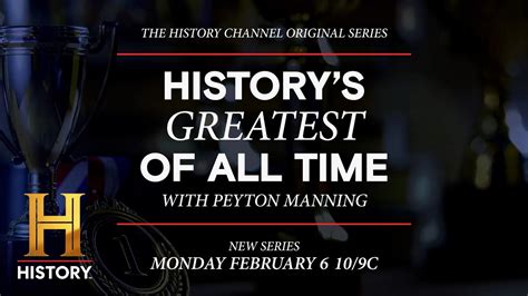 Historys Greatest Of All Time With Peyton Manning Tv Series 2023 Now