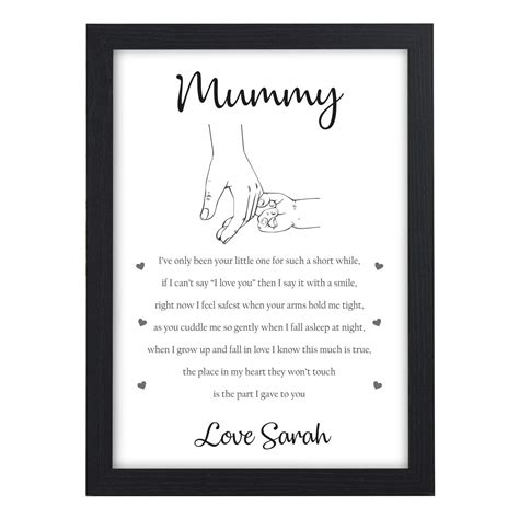 T For Mummy Personalised Mummy I Love You Print Ts Mummy Nanny Poem Ts Mothers