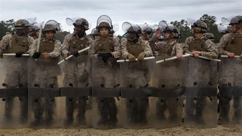 Marines Complete Riot Control Training United States Marine Corps Flagship News Display