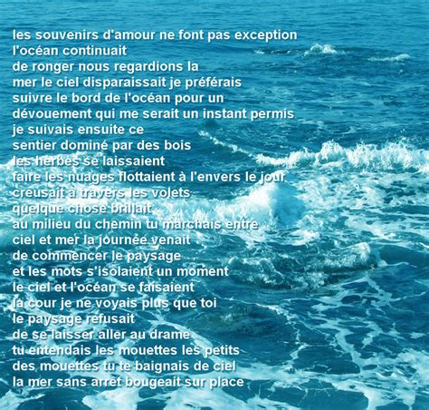 les souvenirs d'amour ne font pas exception  Poèmes lyriques de