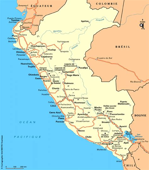 Carte Pérou Plan Pérou