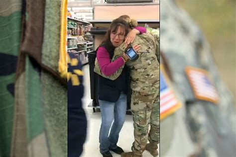 Watch Soldier Surprises Mom At Lincoln Walmart Video