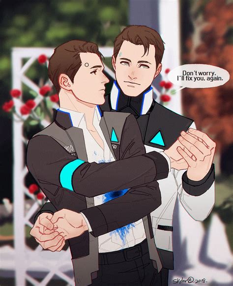 Detroit Become Human Connor X Rk900 By K Connor