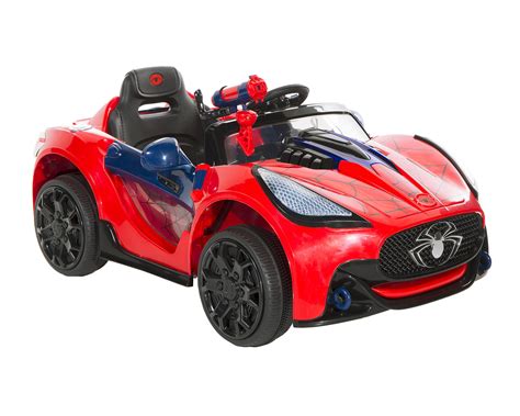 Spiderman 6 Volt Super Electric Ride On Car Redblackblue Sports And Outdoors