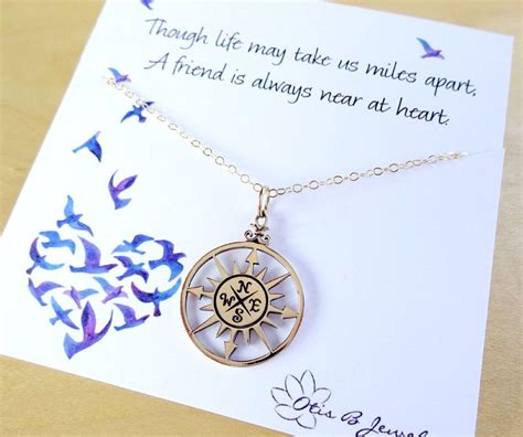33 cute 2021 graduation gifts your friends will *swoon* over. Graduation gift Best friend gift Compass by OtisBJewelryGifts