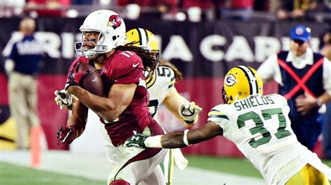 Larry Fitzgerald Helps Carson Palmer Get His First Playoff Win Larry