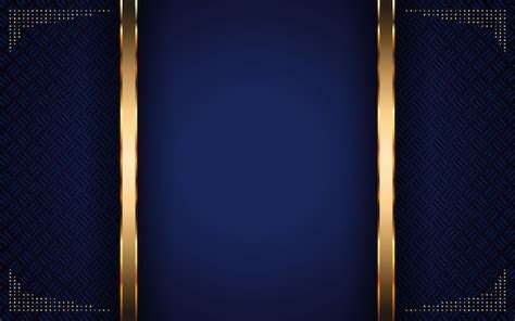 Premium Vector Abstract Dark Blue Background With Golden Stripe