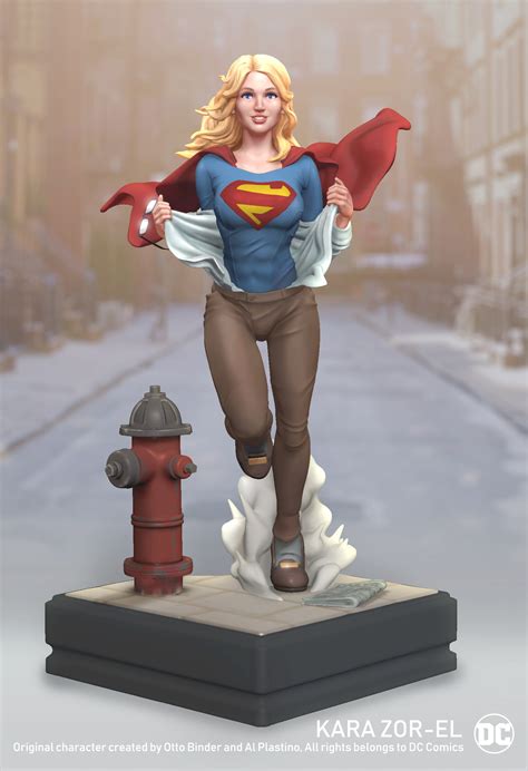 Artstation Kara Transform To Supergirl Statue Concept