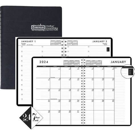 House Of Doolittle Recycled Dailymonthly 247 Appointment Planner