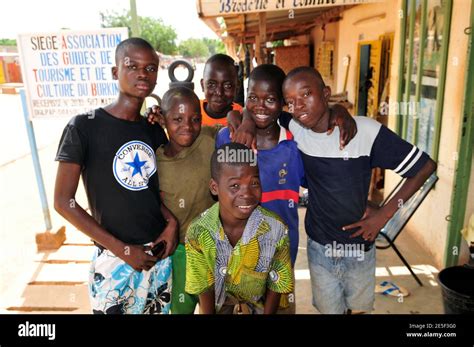 Burkinabe Boys In Central Ouagadougou Burkina Faso Stock Photo Alamy
