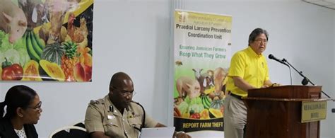 Director Andre Kong Speaking At A Praedial Larceny Prevention Workshop