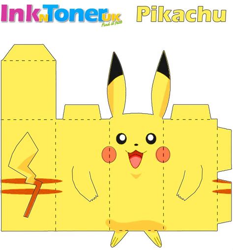 Pikachu Paper Craft Inkntoneruk Bloginkntoneruk Blog Instruções