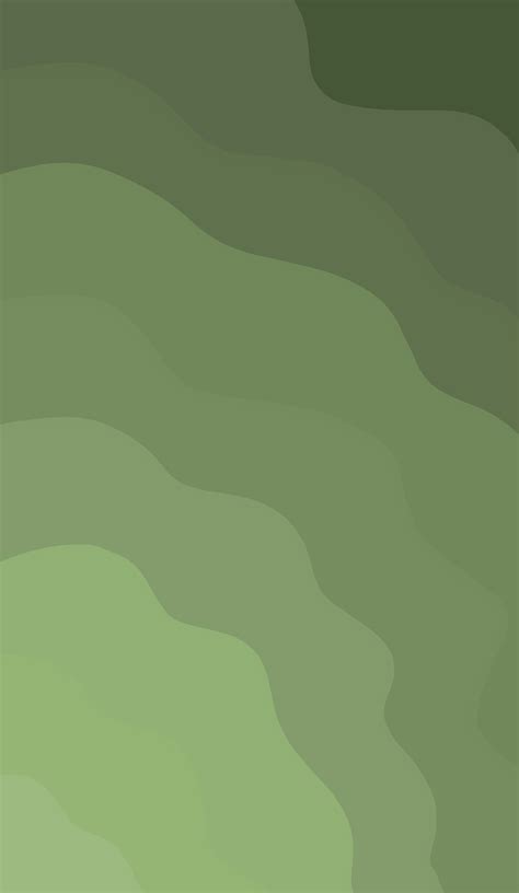 An Abstract Green Background With Wavy Lines