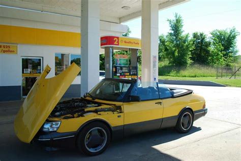 One Of The Lowest Miles Saab 900 Se Monte Carlo Yellow Convertible In