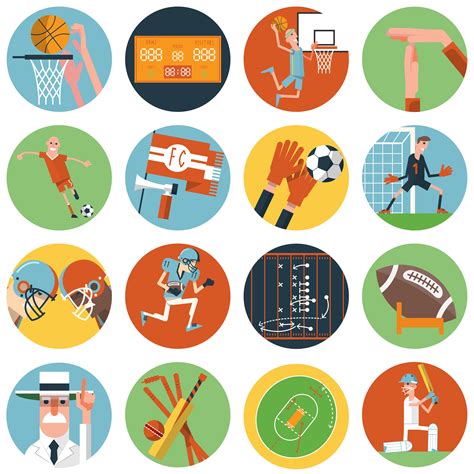Sports Icon Vector Sport Icon Set Download Free Vector Art Stock