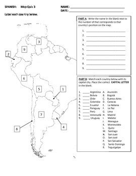 South America Countries Map Practice Wayne Baisey