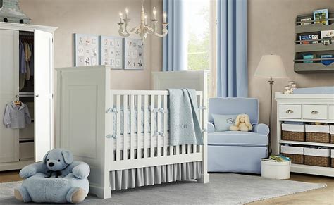 White Blue Baby Boys Roominterior Design Ideas