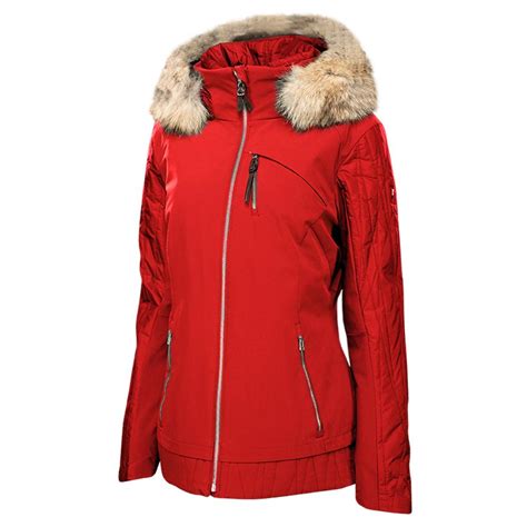 Spyder Diamond Insulated Ski Jacket With Real Fur Trim Womens