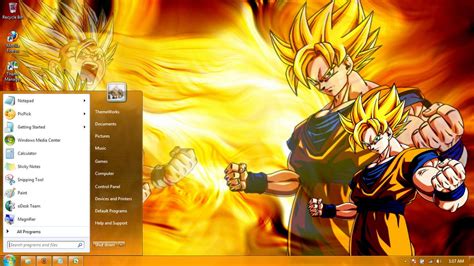 Dragon Ball Z 1 Windows 7 Themes By Windowsthemes On Deviantart