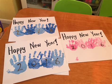 New Year Hand Print Craft Just Picture New Years Crafts