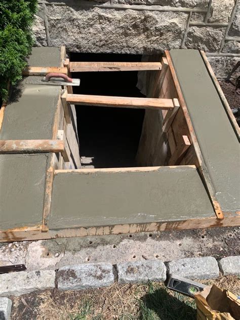 Cellar Doors Concrete Repair And Flat Cellar Door Installed In