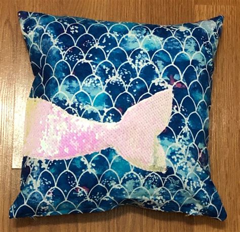 Reversible Sequins Mermaid Decorative Pillow Cover