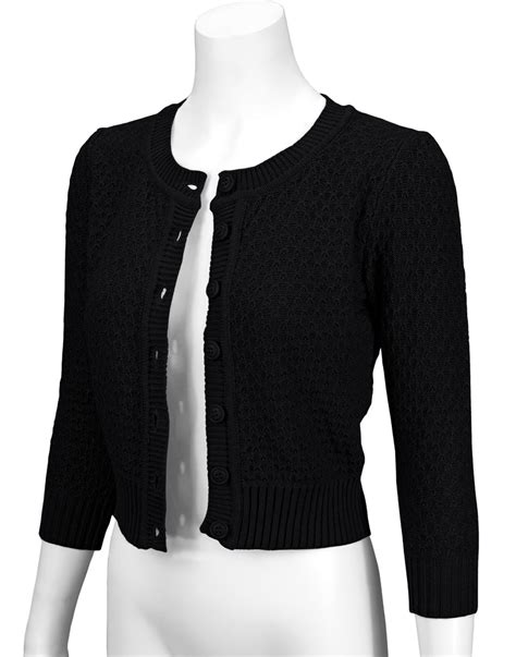 Womens Cute Pattern Cropped Cardigan Sweaters Online Yemak Sweater
