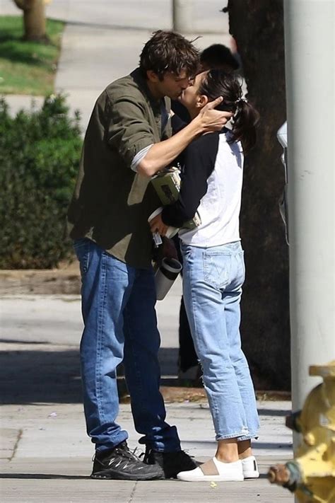 Mila Kunis And Ashton Kutcher Out Kissing In Los Angeles