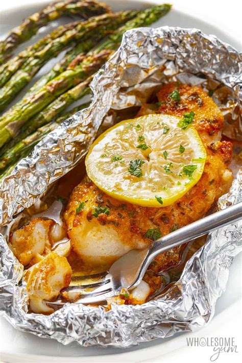Cajun Grilled Cod In Foil 5 Ingredients Wholesome Yum