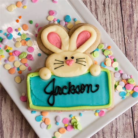 Bunny Love Cut Out Cookie Easter Elé Cake Co
