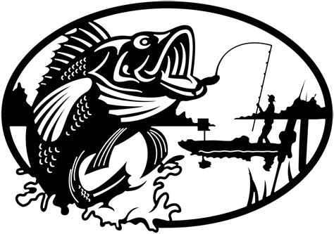 Fishing Dxf File For Cnc Plasma Router Laser Cut Dxf Cdr Files Clipart